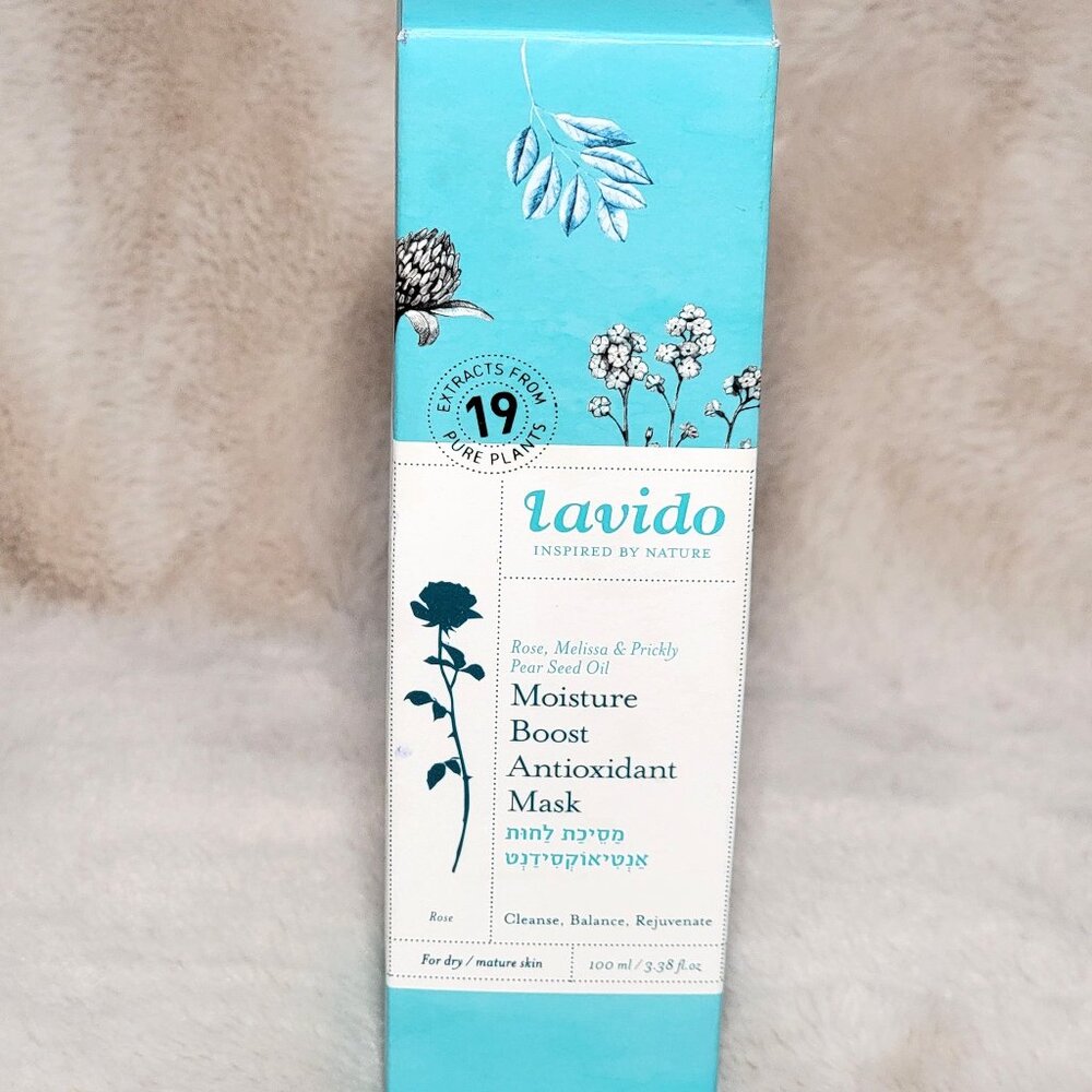 Lavido Moisture Boost Antioxidant Mask - 3.38 fl oz - NEW Normal to Mature Skin